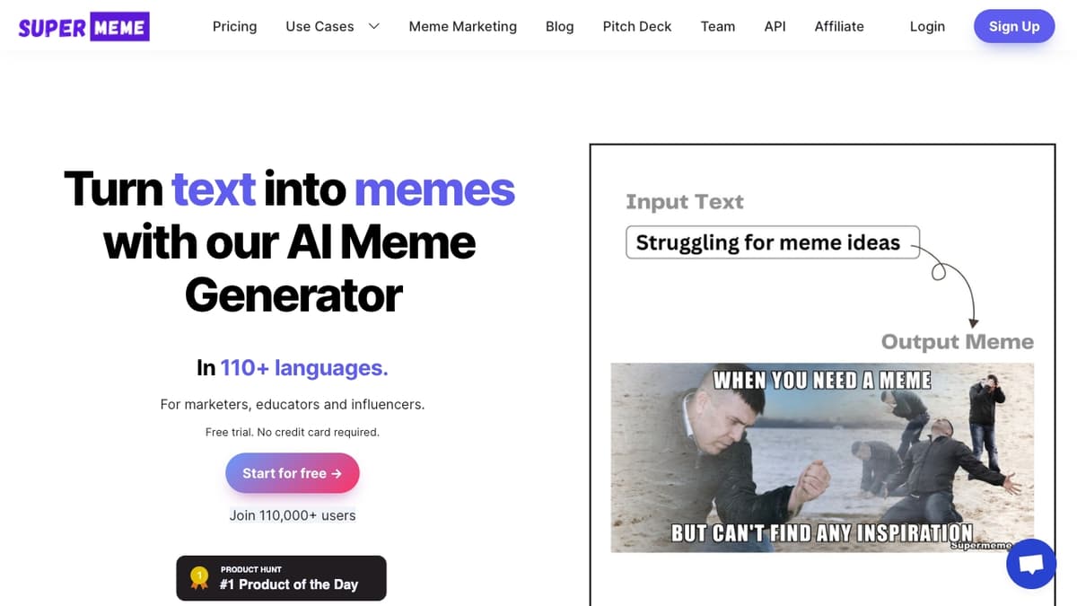Supermeme.ai screenshot 1