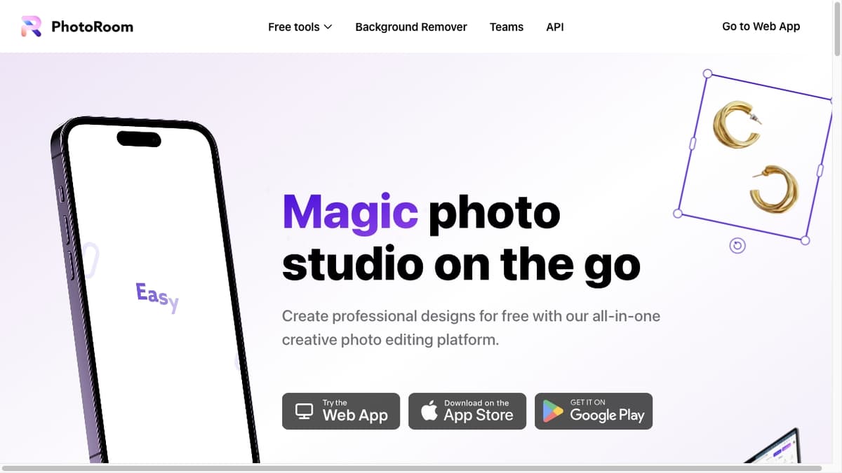Photoroom screenshot 1