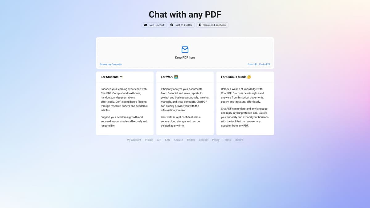 ChatPDF screenshot 1