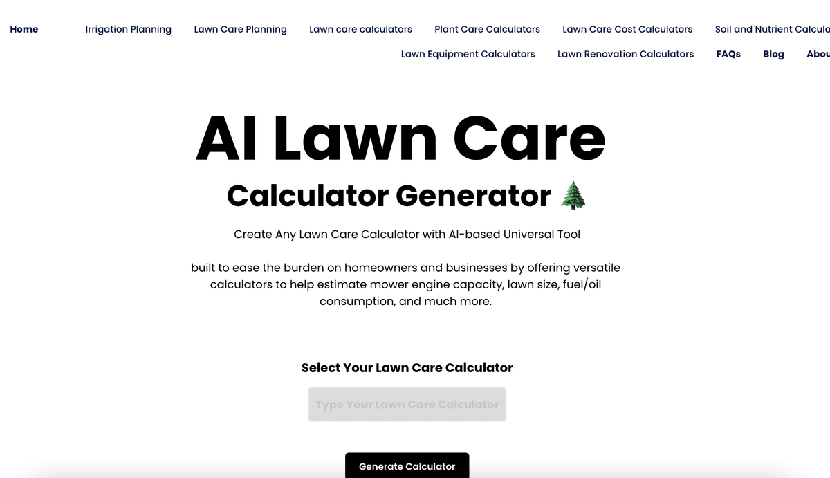 Lawn Care Calculators screenshot 1
