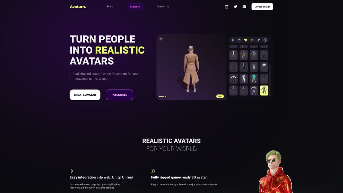 Avaturn screenshot 1
