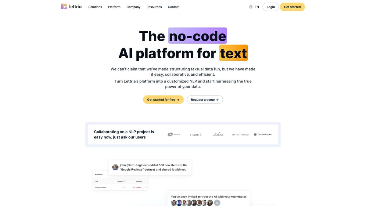Lettria screenshot 1