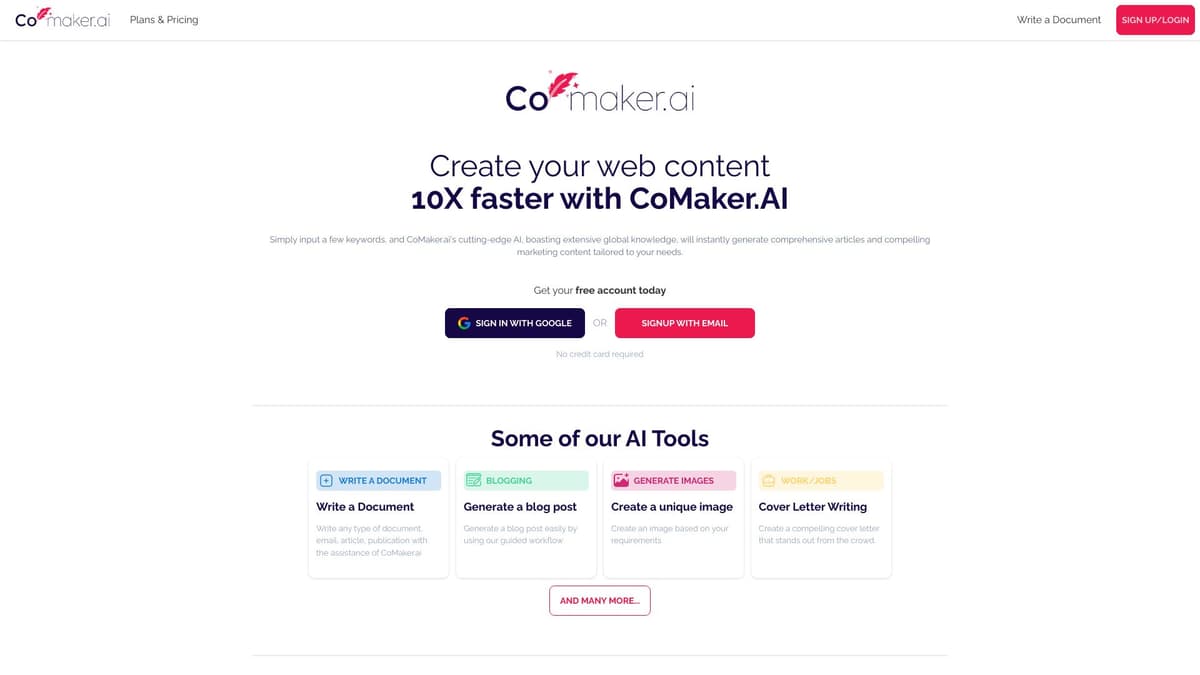 CoMaker.ai screenshot 1