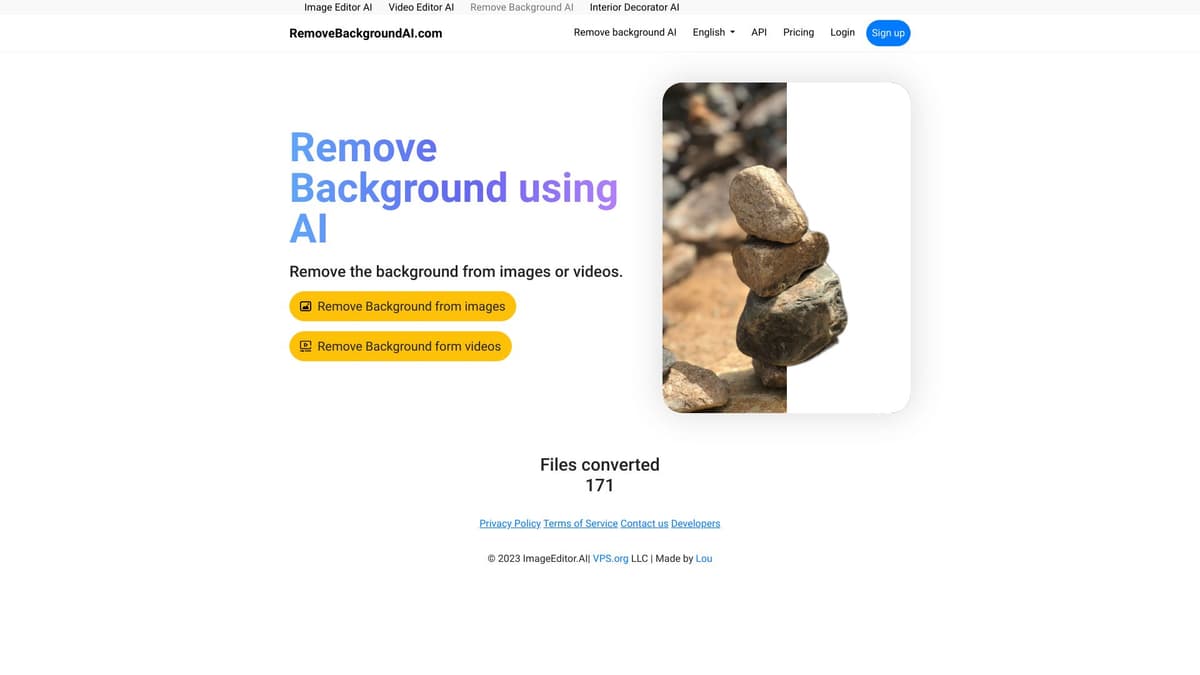 RemoveBackgroundAI.com screenshot 1