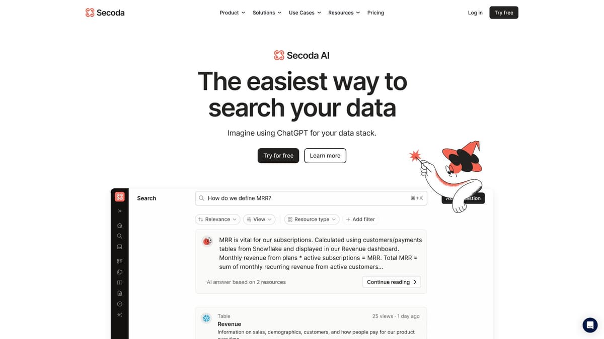 Secoda screenshot 1