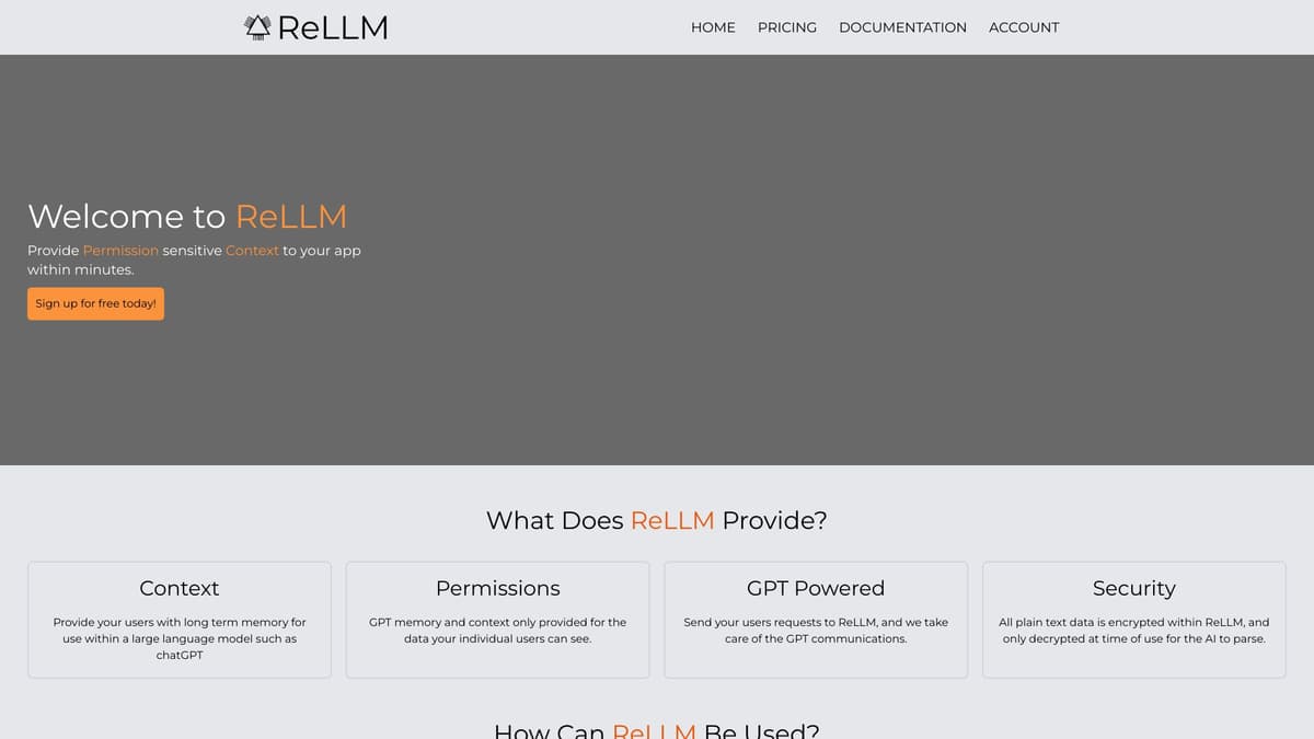 ReLLM screenshot 1