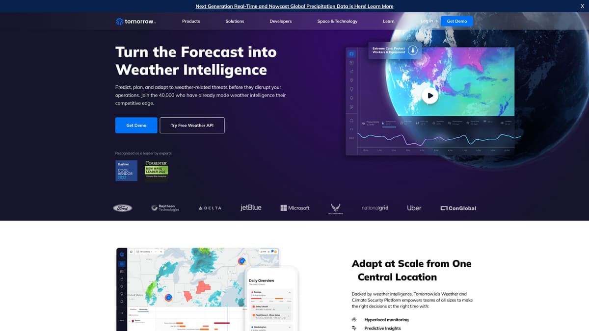 Tomorrow.io Weather API screenshot 1