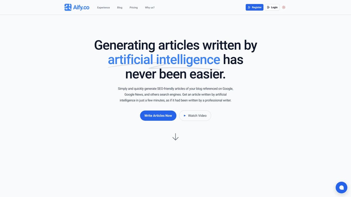 Aify.co screenshot 1
