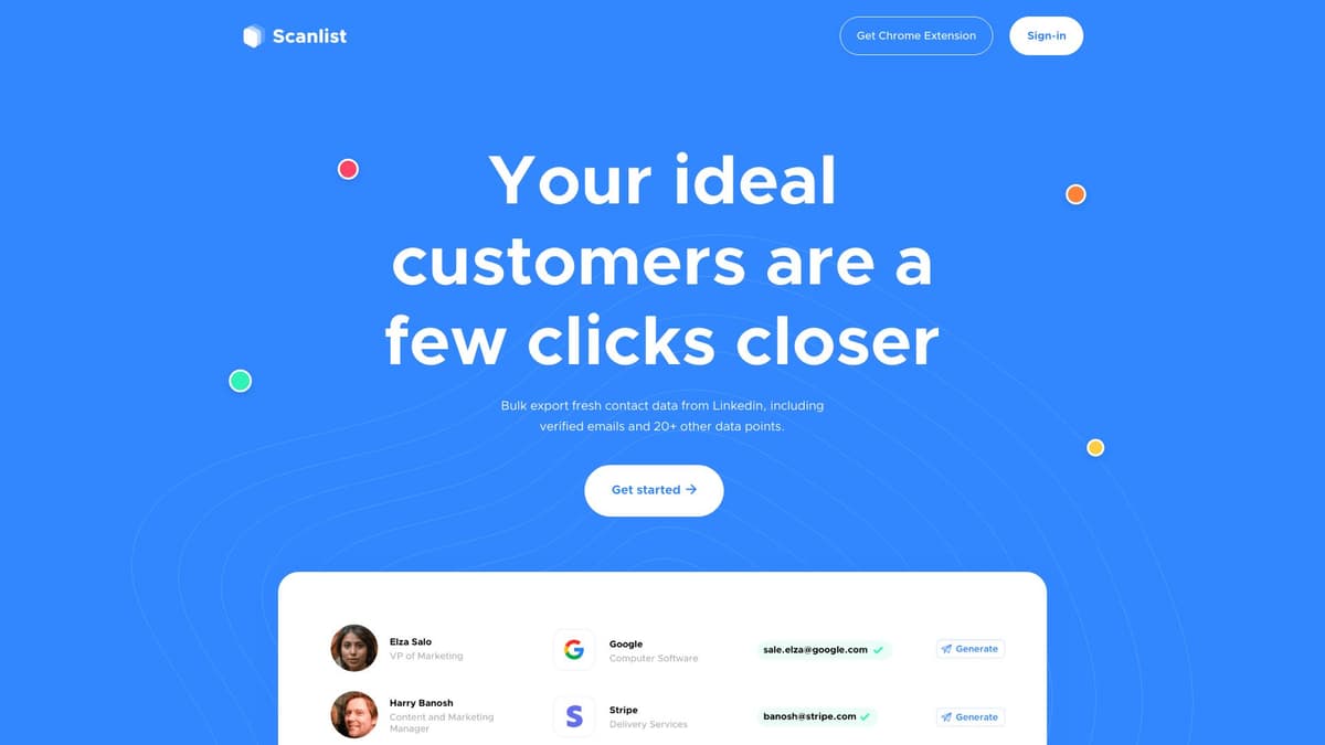 Scanlist screenshot 1