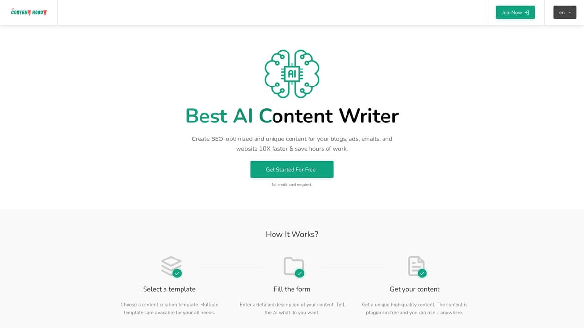 Content Robot screenshot 1