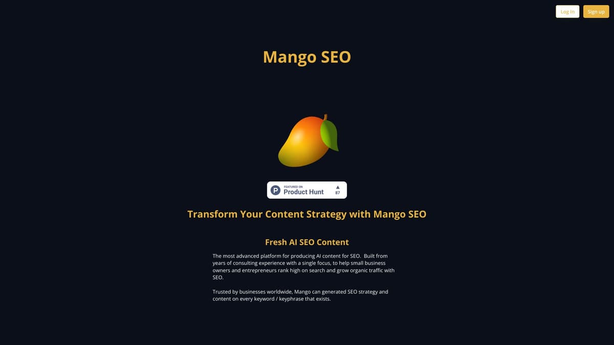 Mango SEO AI screenshot 1