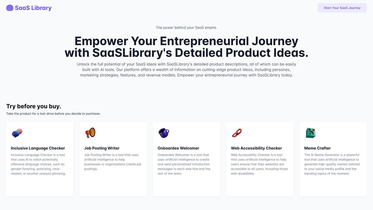 SaaS Library screenshot 1