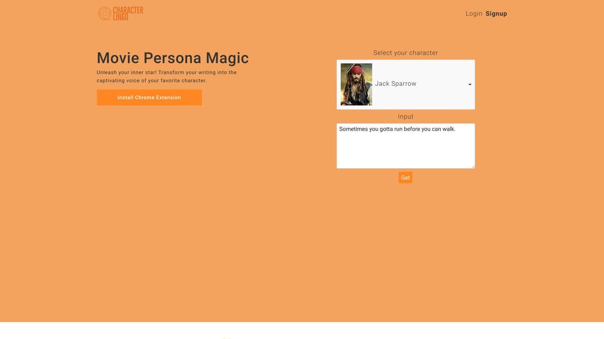 Character Lingo screenshot 1