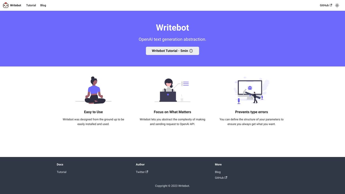 Writebot screenshot 1