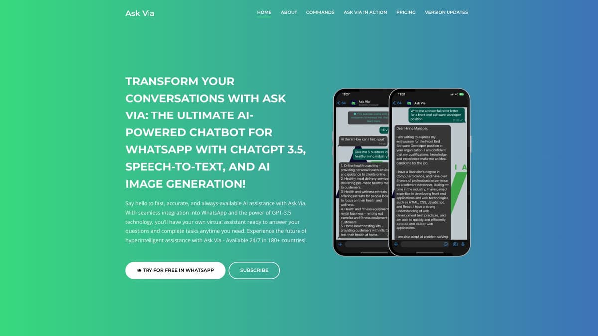 AskVia screenshot 1