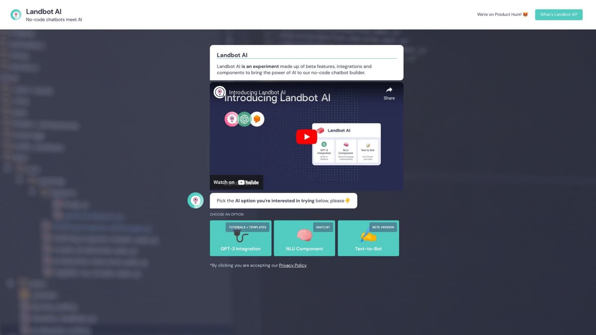 Landbot screenshot 1