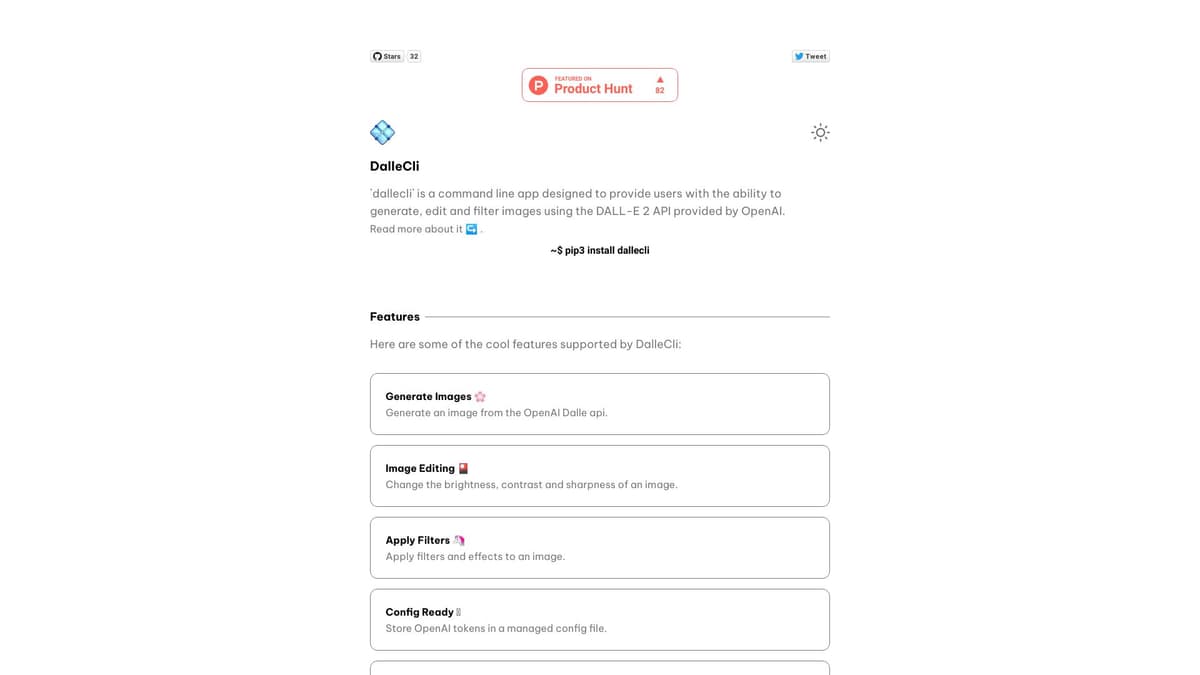 DalleCli screenshot 1