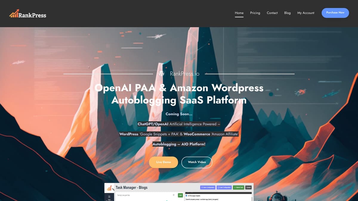 RankPress.io screenshot 1