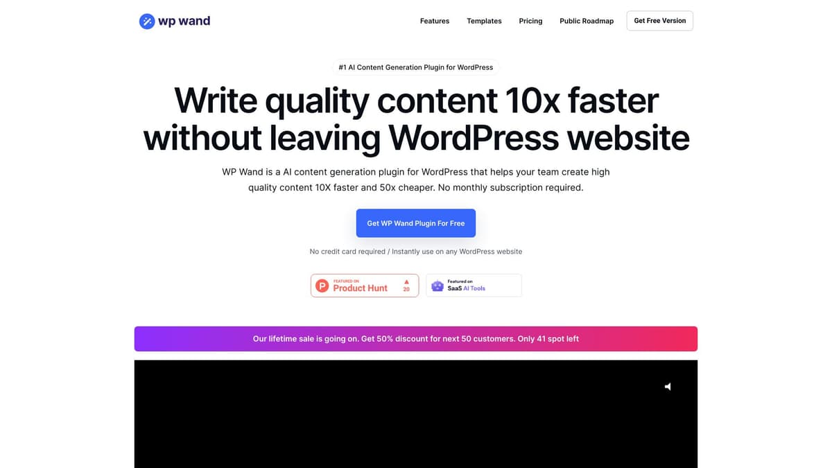 WP Wand screenshot 1