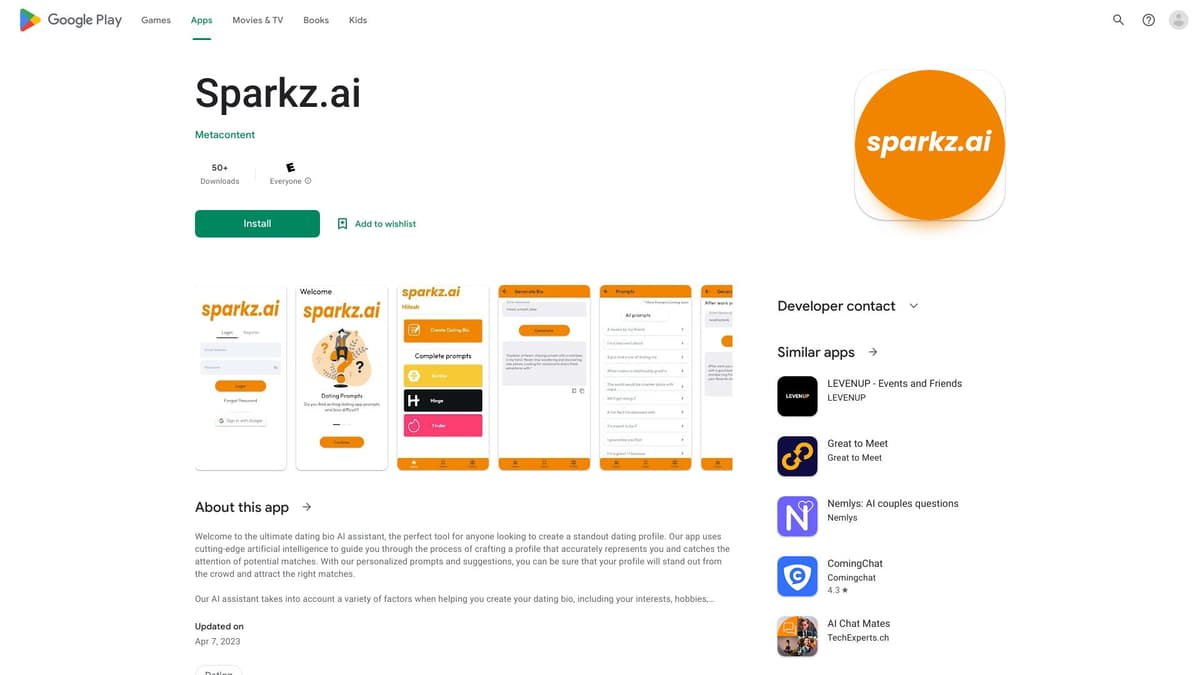 Dating Bio AI Assistant screenshot 1