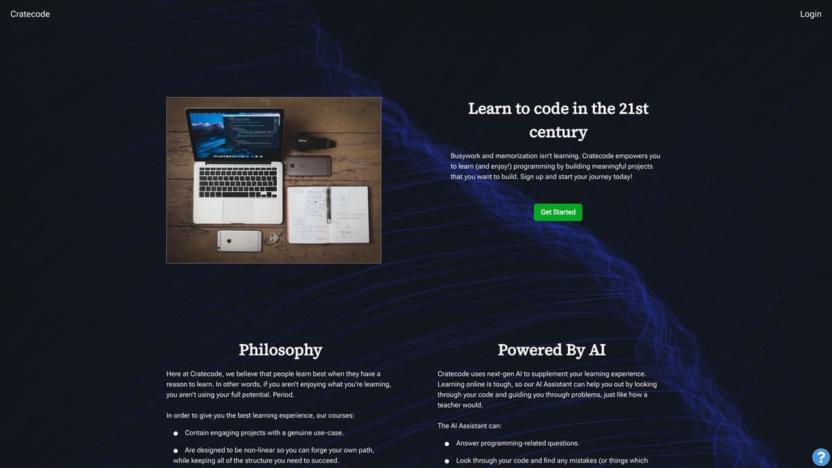 Cratecode screenshot 1