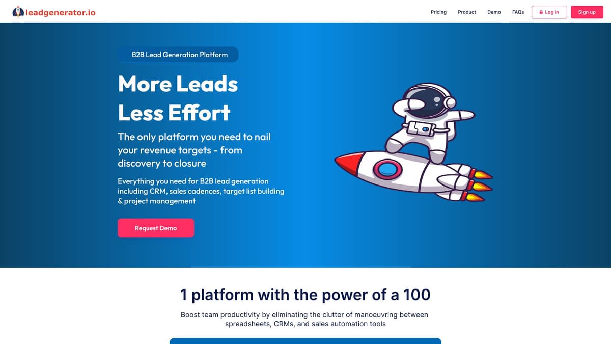 Leadgenerator.io screenshot 1