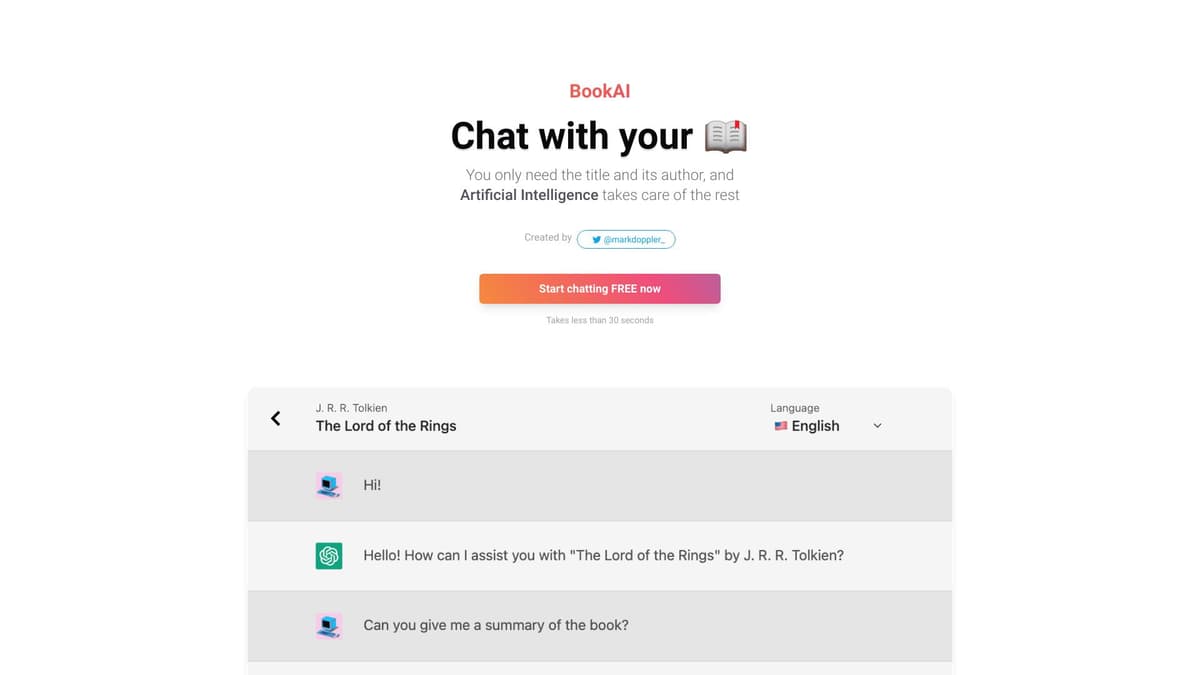 BookAI.chat screenshot 1