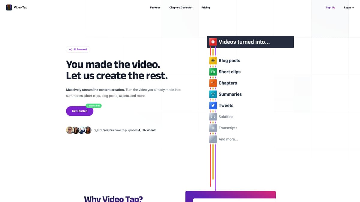 Video Tap screenshot 1
