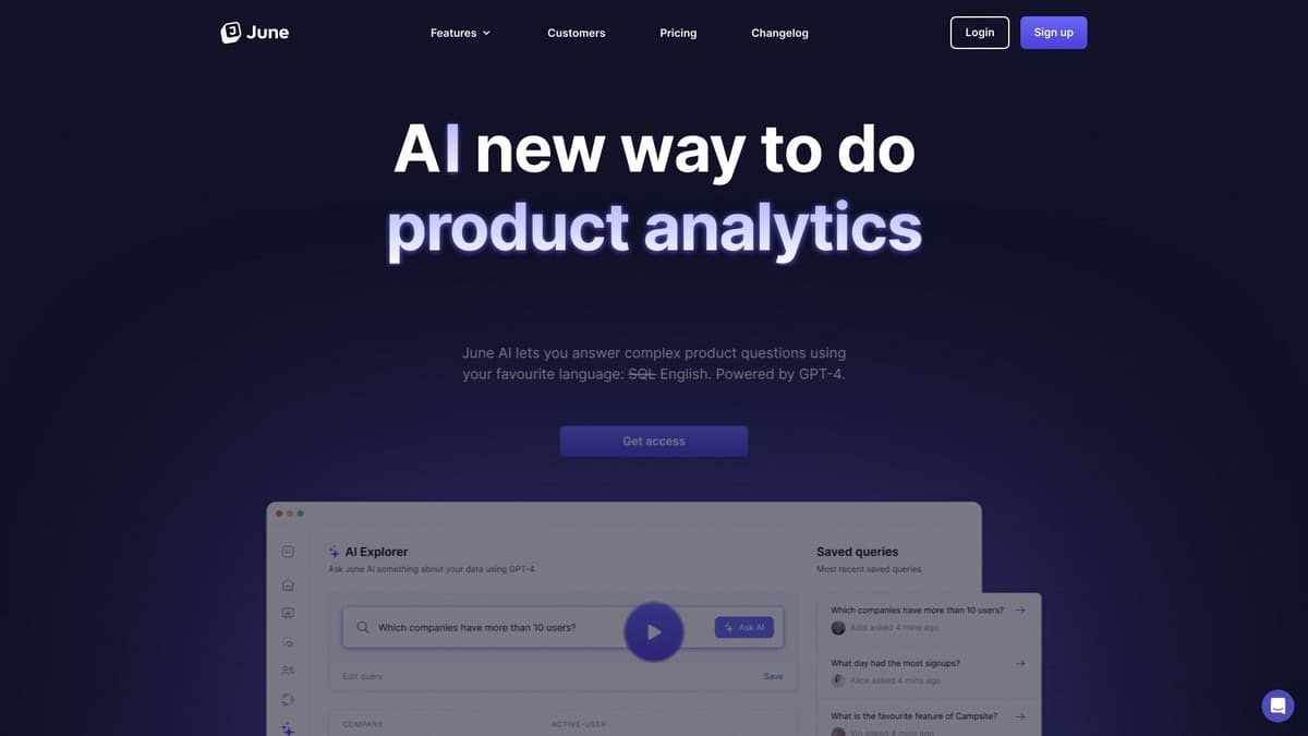 June AI screenshot 1