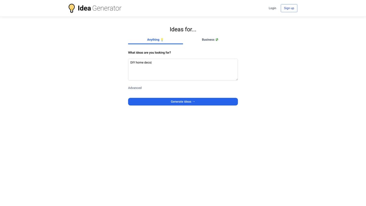 Idea Generator screenshot 1