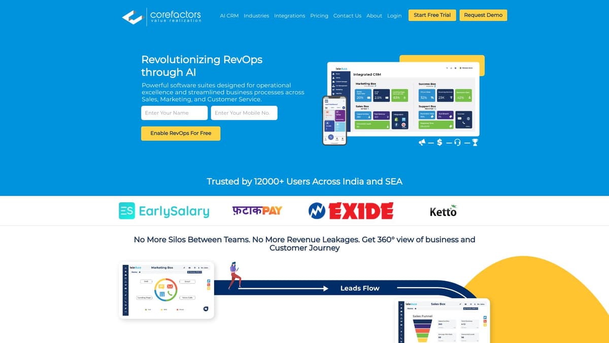 Corefactors AI CRM screenshot 1