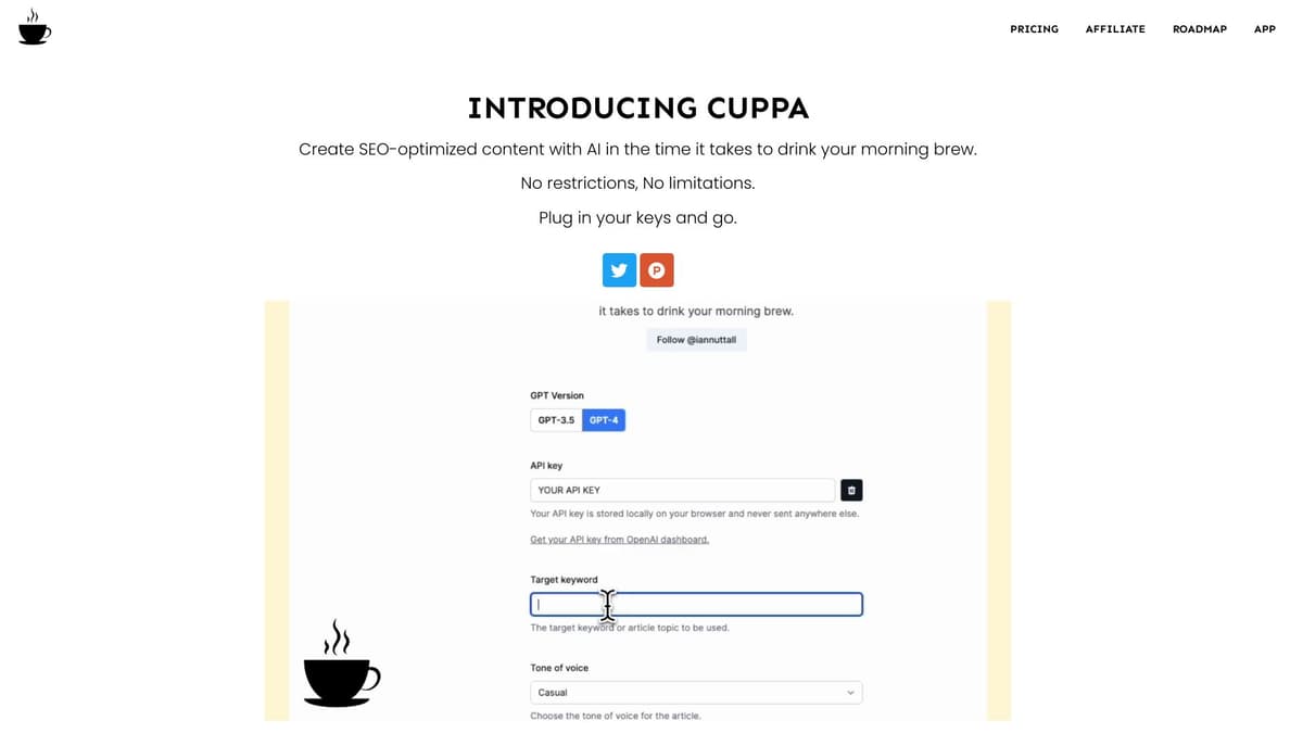 Cuppa AI screenshot 1