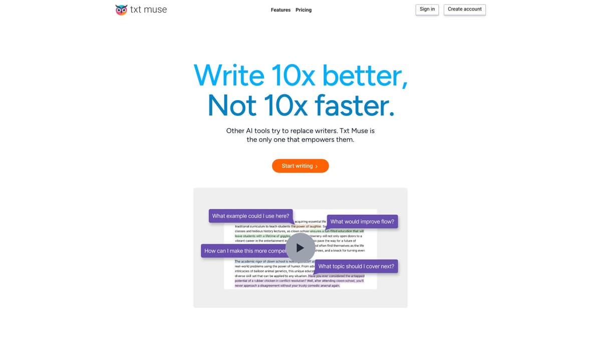 Txt Muse screenshot 1