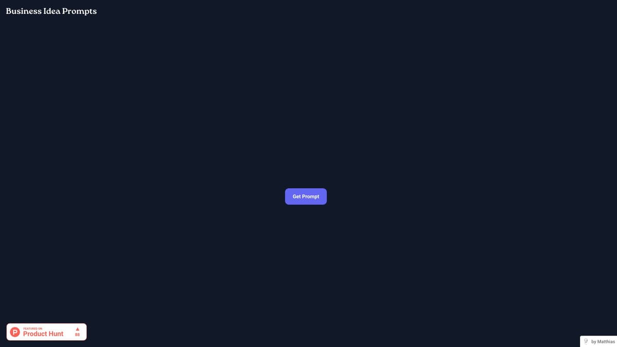 BusinessIdeaPrompts screenshot 1