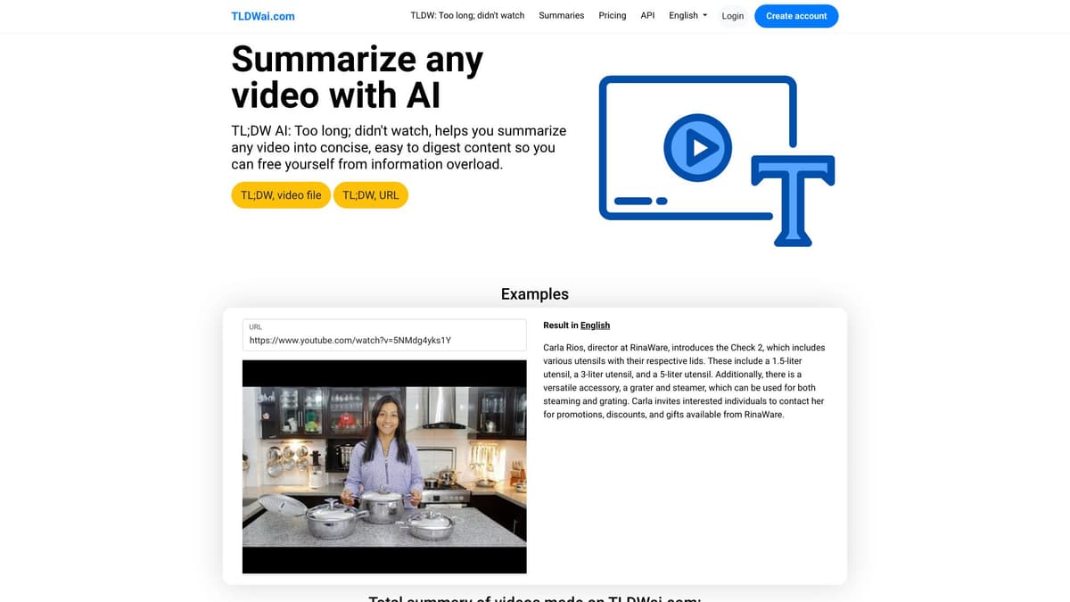 TLDWai.com screenshot 1