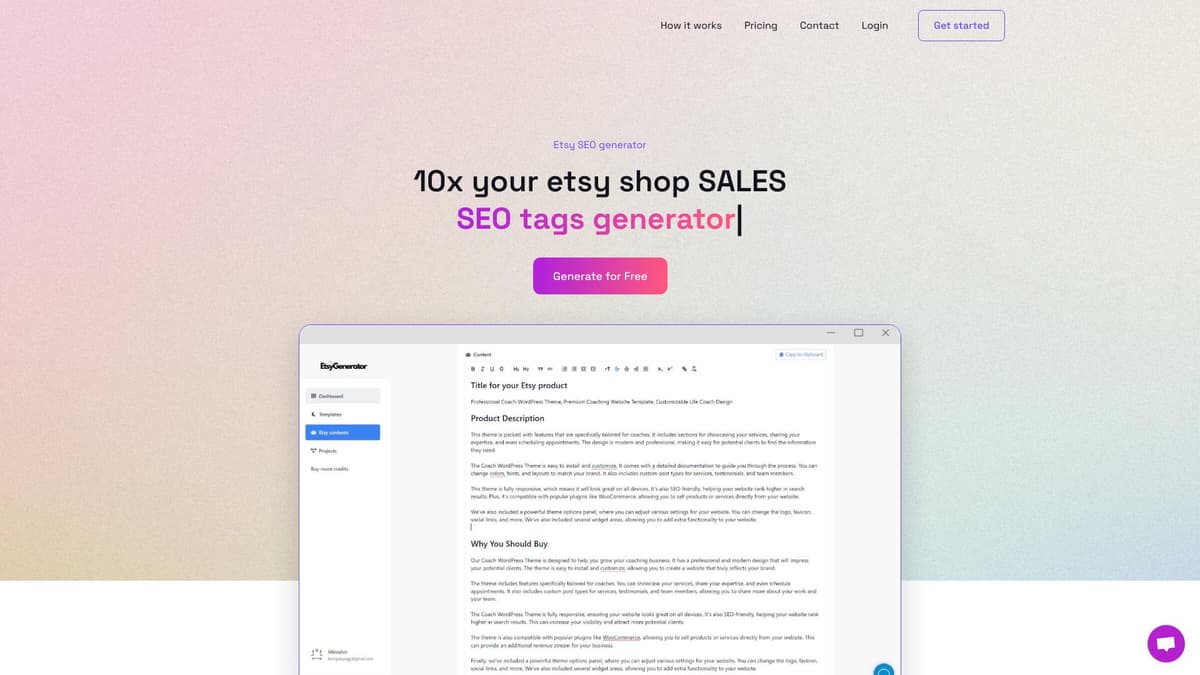 etsyGenerator screenshot 1