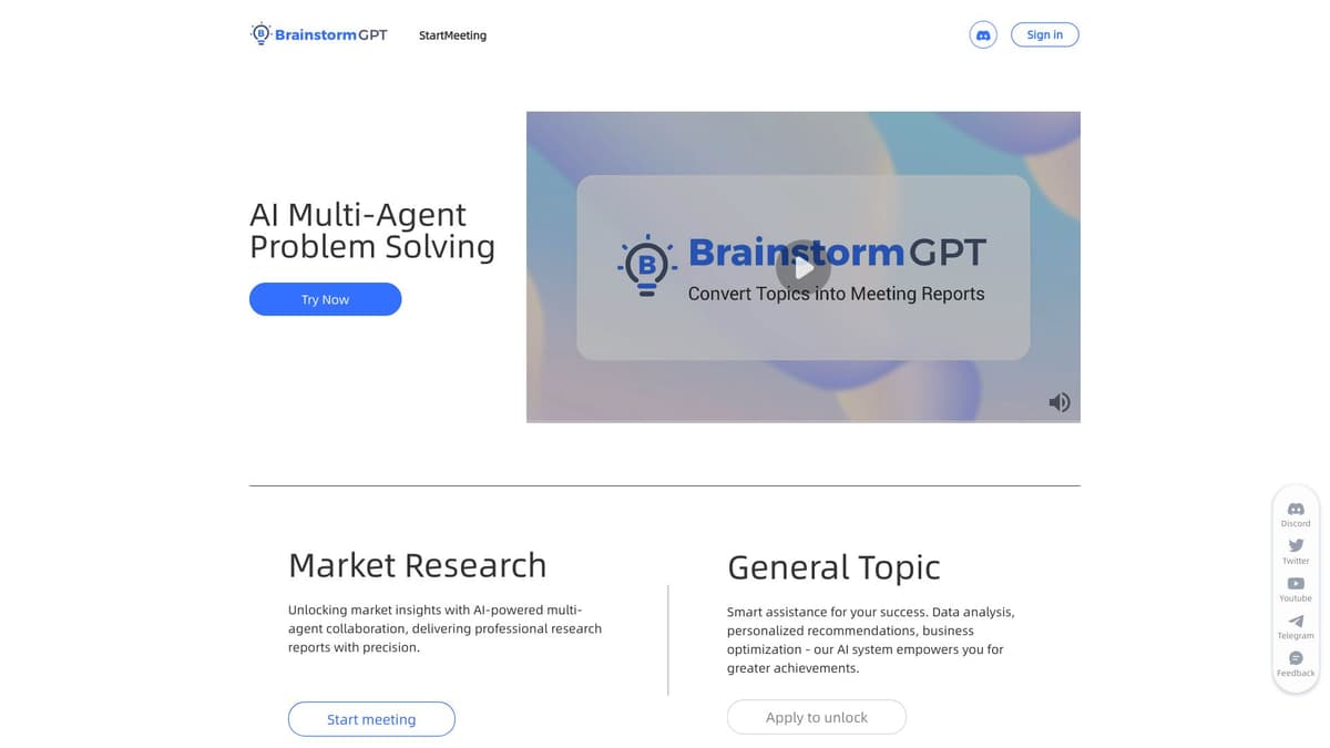 BrainstormGPT screenshot 1
