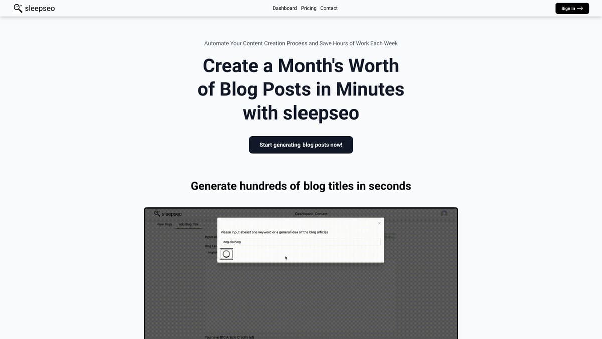 sleepseo screenshot 1