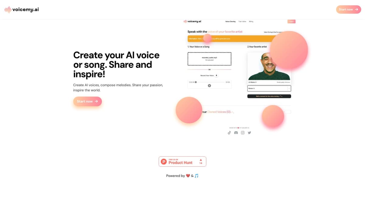 Voicemy.ai screenshot 1