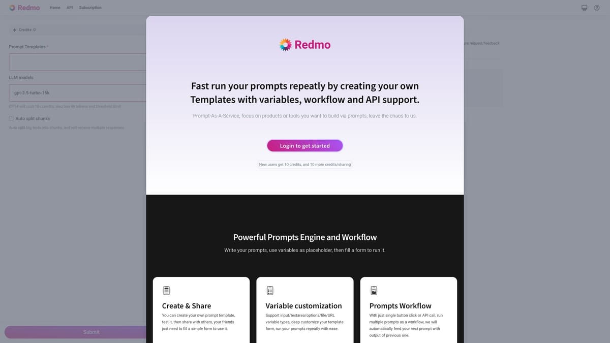 Redmo screenshot 1