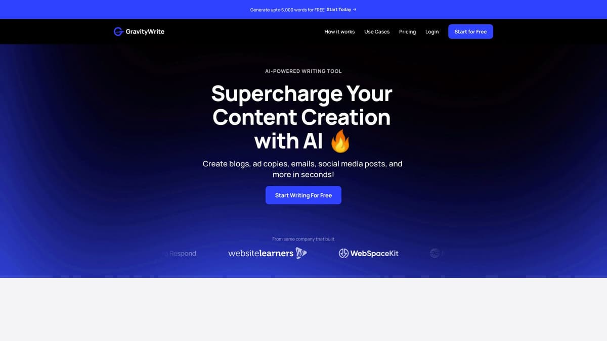 GravityWrite screenshot 1