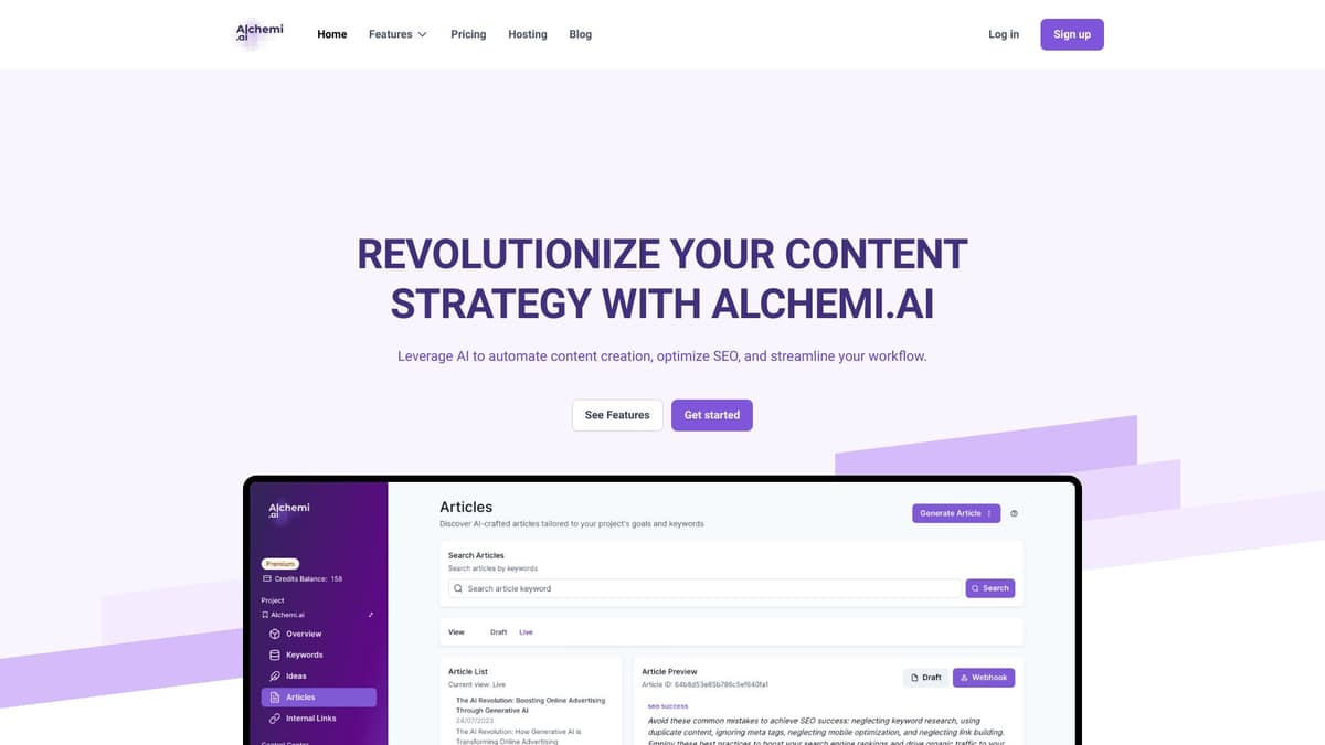 Alchemi.ai screenshot 1