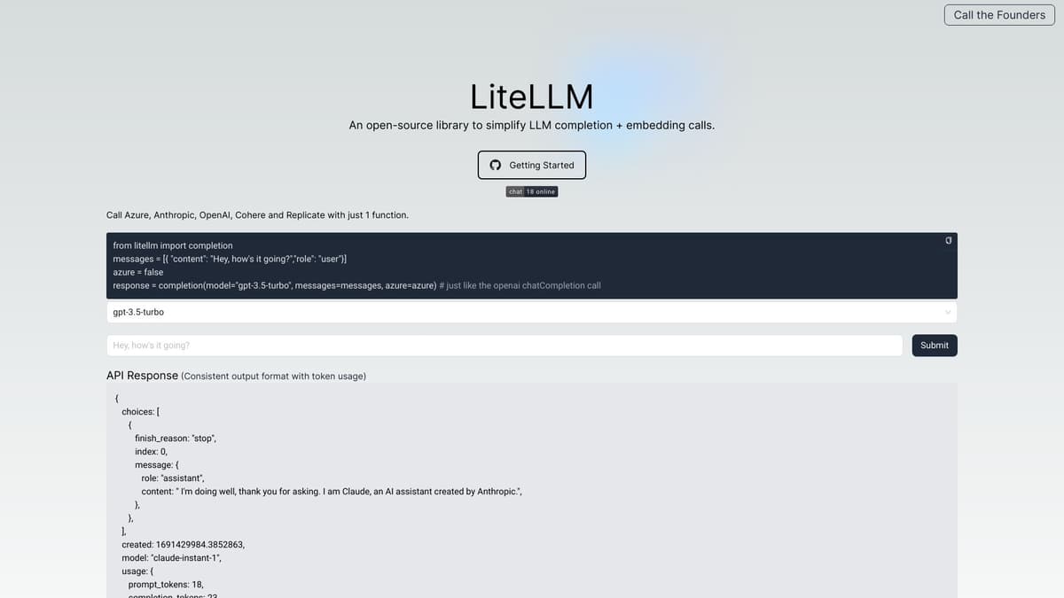 LiteLLM screenshot 1