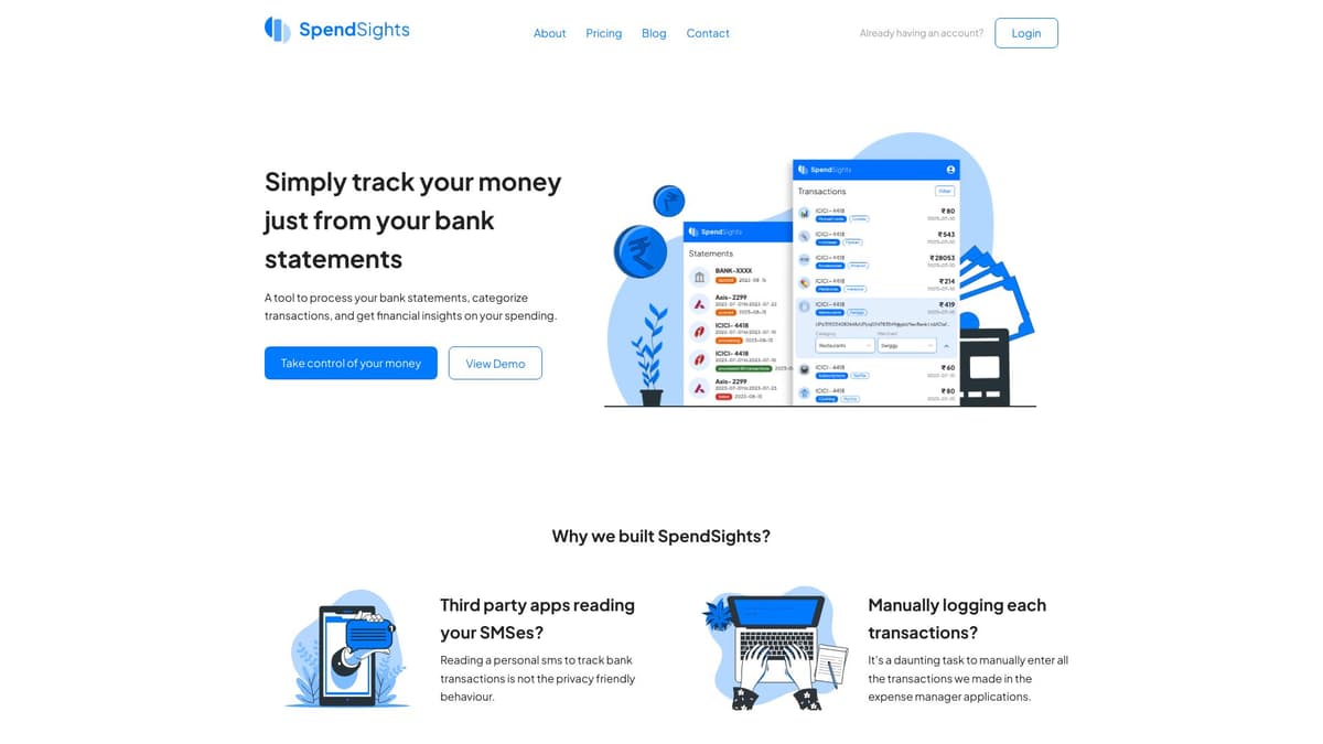 SpendSights screenshot 1