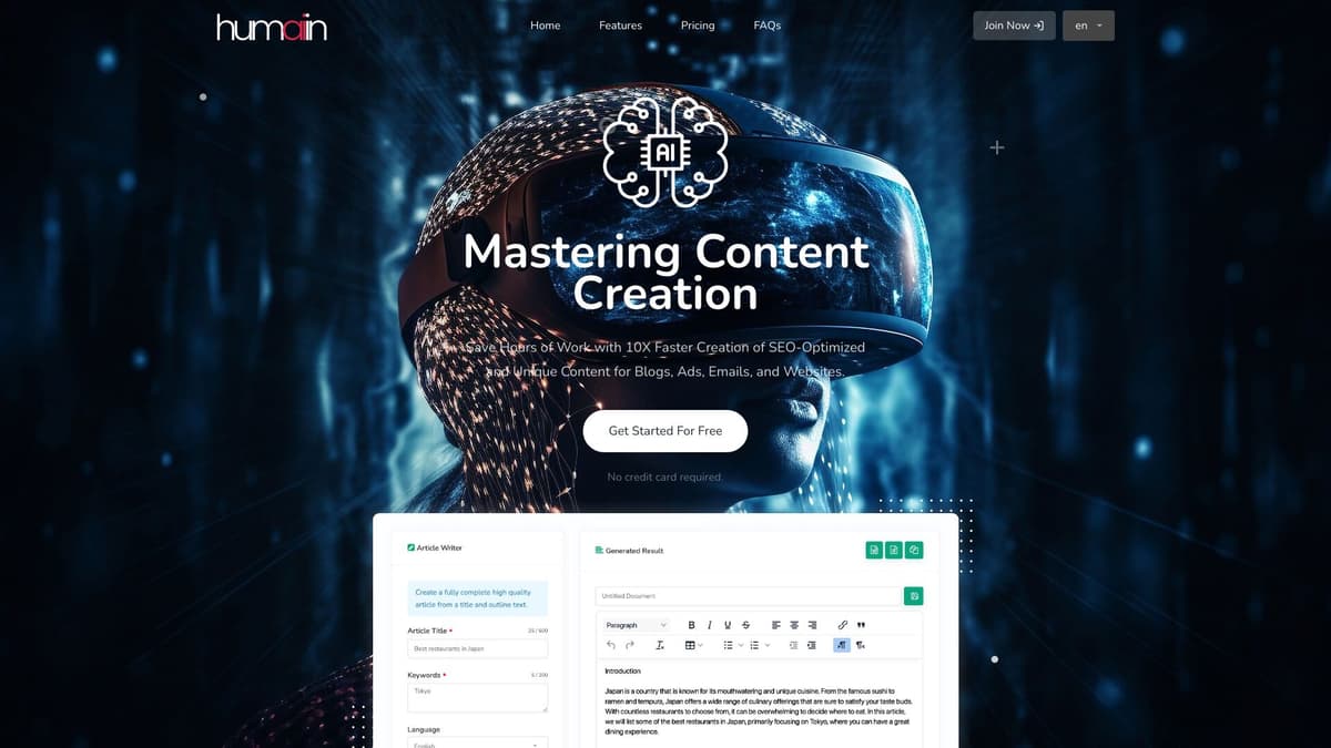 Humai.in screenshot 1