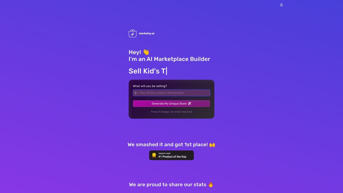 Marketsy.ai screenshot 1