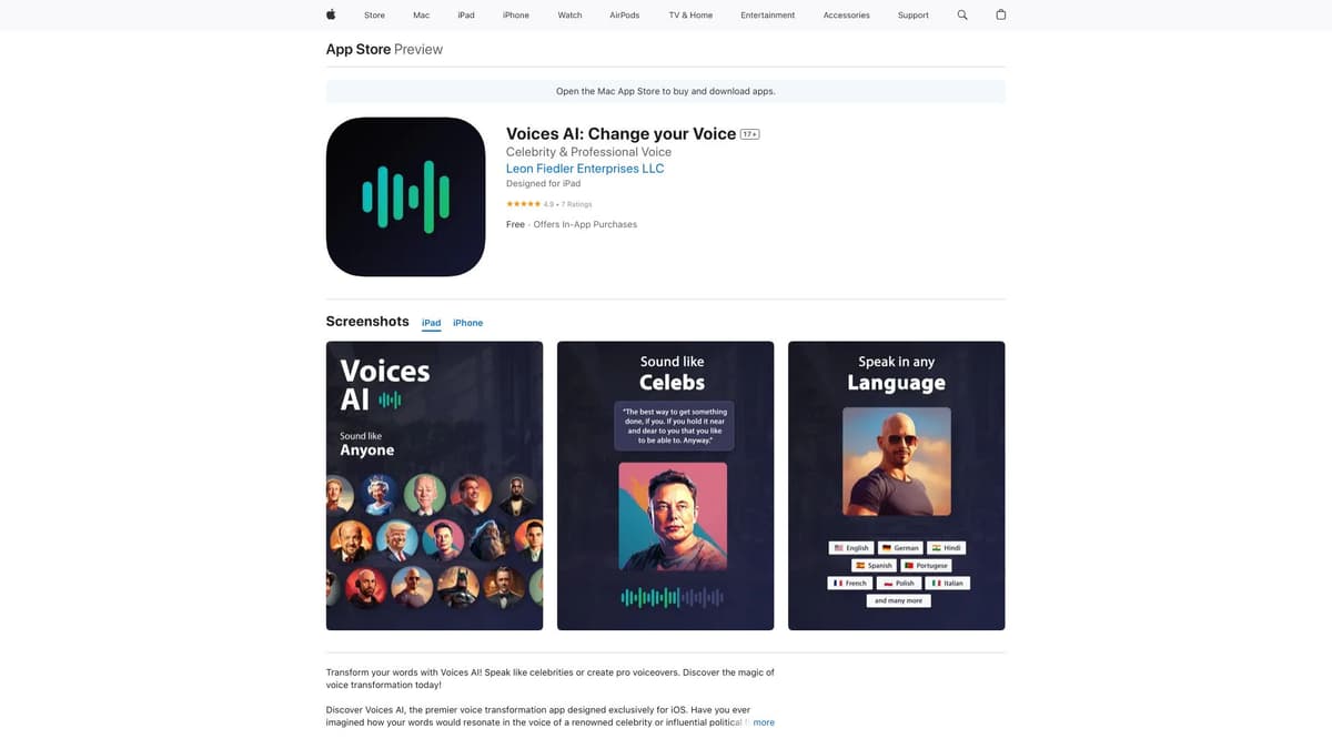 Voices AI screenshot 1