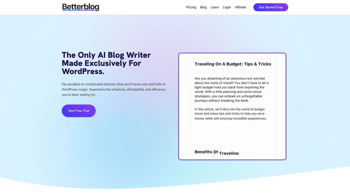 BettterBlog.ai screenshot 1