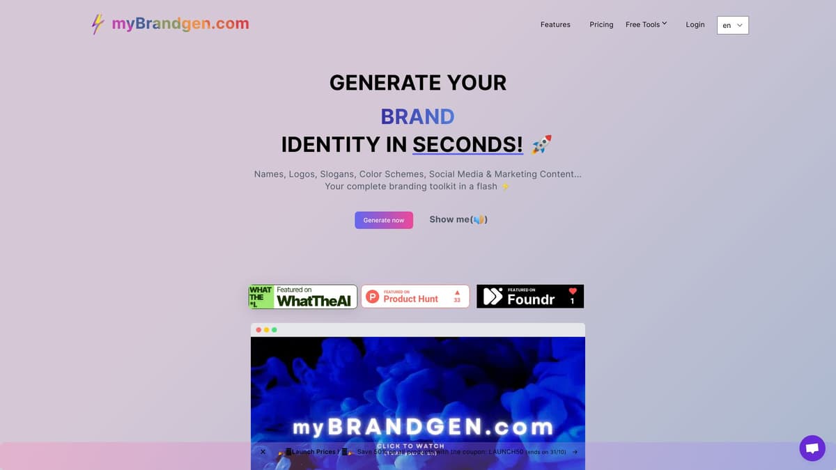 myBrandgen.com screenshot 1