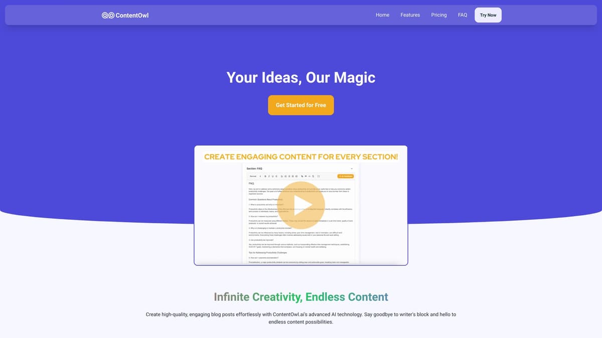ContentOwl.ai screenshot 1
